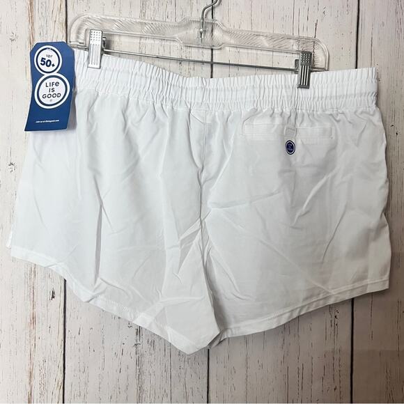 Life Is Good White Summer Style Drawstring American Flag Sandals Graphic Sz L - Picture 13 of 15